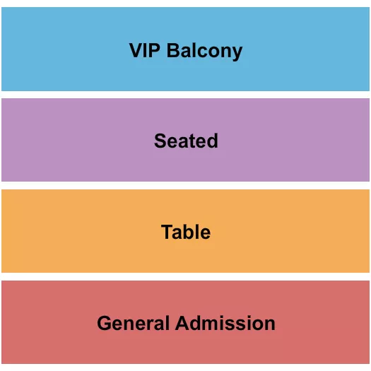 GA TABLE VIP Seating Map Seating Chart