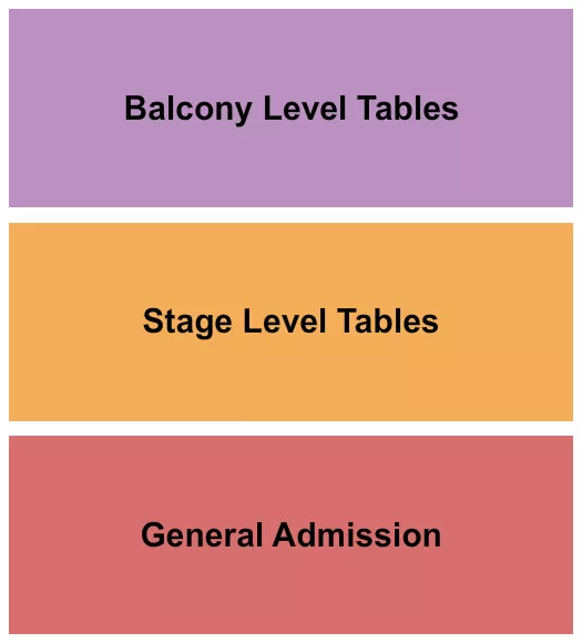 GA TABLE Seating Map Seating Chart