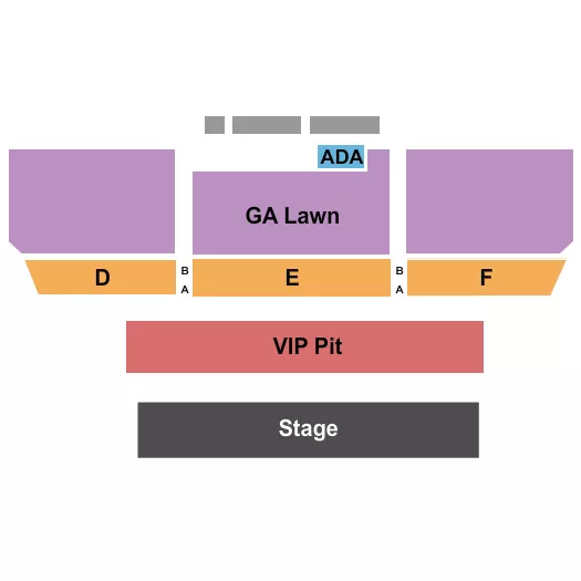 KEMBA LIVE ENDSTAGE 4 VIP PIT RESERVED GA LAWN Seating Map Seating Chart