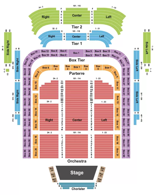 ENDSTAGE Seating Map Seating Chart