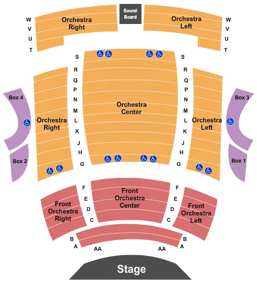ENDSTAGE Seating Map Seating Chart