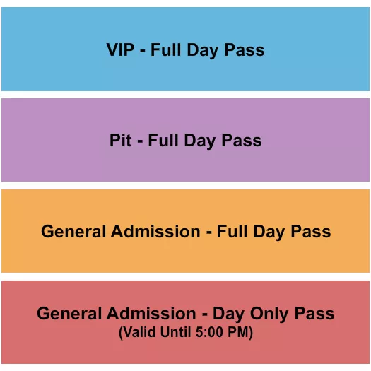 FESTIVAL Seating Map Seating Chart