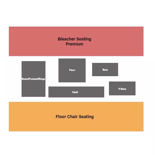 USA GYMNASTICS WINTER CUP Seating Map Seating Chart