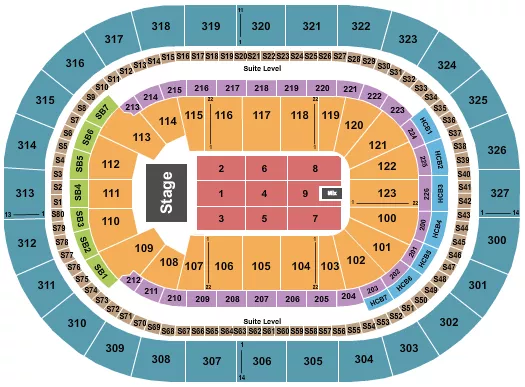ENDSTAGE RESERVED Seating Map Seating Chart