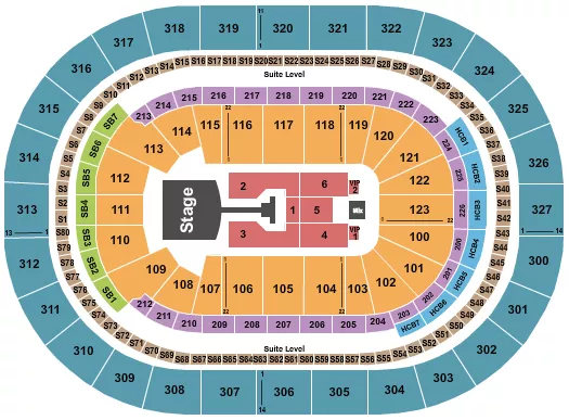 JONAS BROTHERS Seating Map Seating Chart