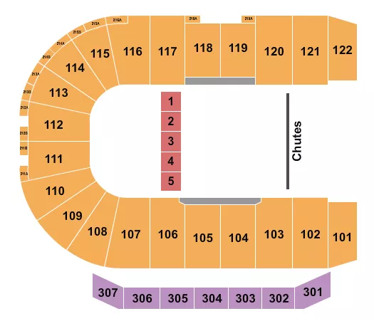 RODEO Seating Map Seating Chart