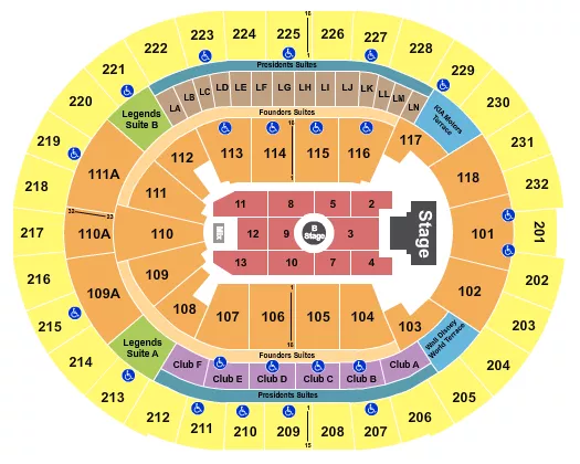 MELANIE MARTINEZ Seating Map Seating Chart