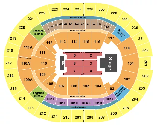 OMAR COURTZ Seating Map Seating Chart
