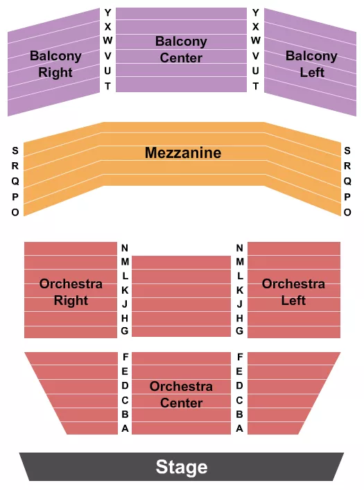 ENDSTAGE Seating Map Seating Chart