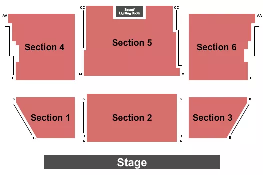 ENDSTAGE Seating Map Seating Chart
