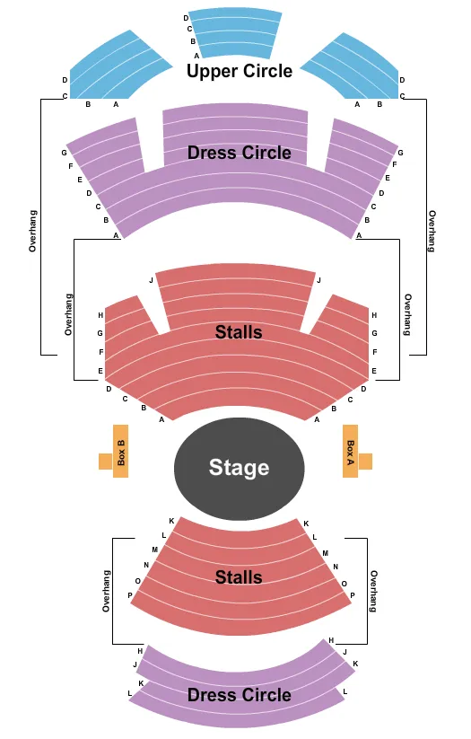 END STAGE Seating Map Seating Chart