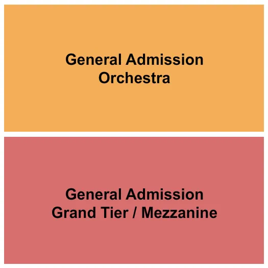 GA ORCH MEZZ Seating Map Seating Chart