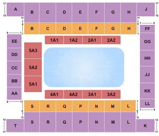 DISNEY ON ICE 2 Seating Map Seating Chart