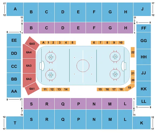 HOCKEY Seating Map Seating Chart