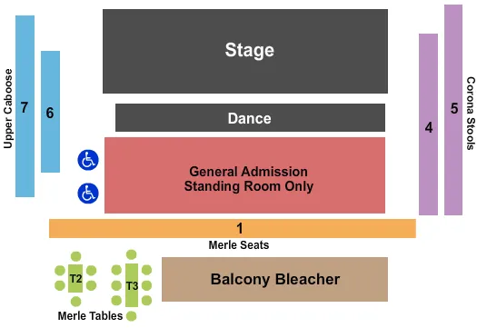 DELBERT MCCLINTON Seating Map Seating Chart