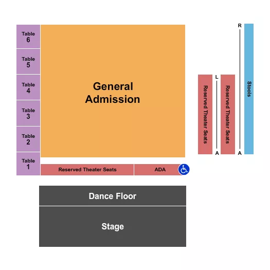 ENDSTAGE 3 Seating Map Seating Chart