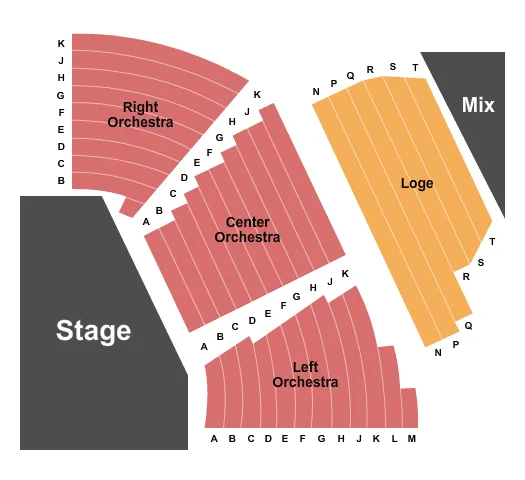 ENDSTAGE Seating Map Seating Chart