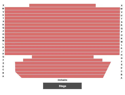 END STAGE Seating Map Seating Chart