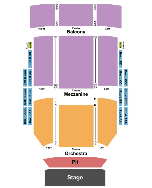 ENDSTAGE 2 Seating Map Seating Chart