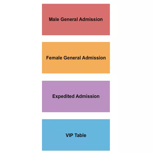 MALE FEMALE Seating Map Seating Chart