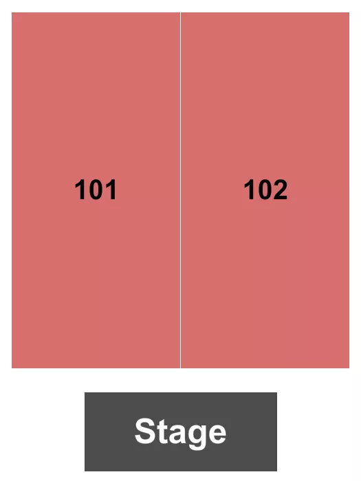 ENDSTAGE 101 102 Seating Map Seating Chart