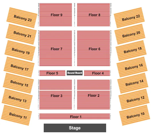RICARDO ARJONA Seating Map Seating Chart