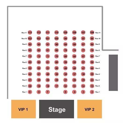 ENDSTAGE TABLES Seating Map Seating Chart