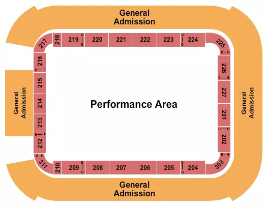 ARENACROSS Seating Map Seating Chart