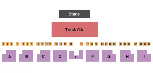 LAKE COUNTY FAIRGROUNDS LAKEVIEW ENDSTAGE TRACK GA 2 Seating Map Seating Chart