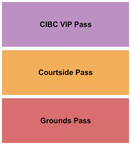 PPA TOUR Seating Map Seating Chart