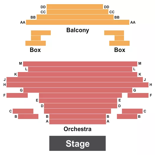 ENDSTAGE Seating Map Seating Chart