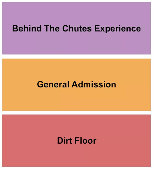 GA DIRT FLOOR BEHIND CHUTES Seating Map Seating Chart