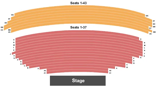 END STAGE Seating Map Seating Chart