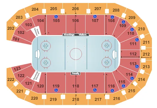 HOCKEY Seating Map Seating Chart