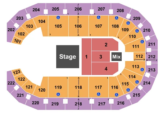 STYX Seating Map Seating Chart