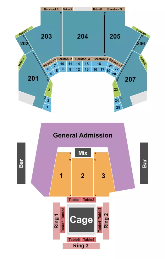 APFC Seating Map Seating Chart