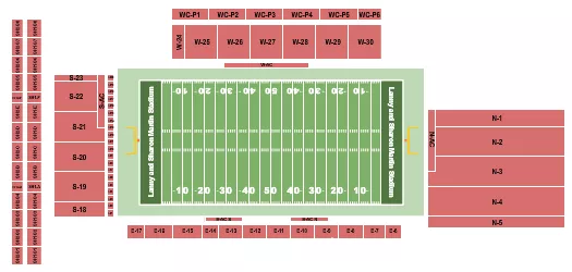 FOOTBALL 2 Seating Map Seating Chart