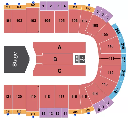 GRUPO FIRME Seating Map Seating Chart