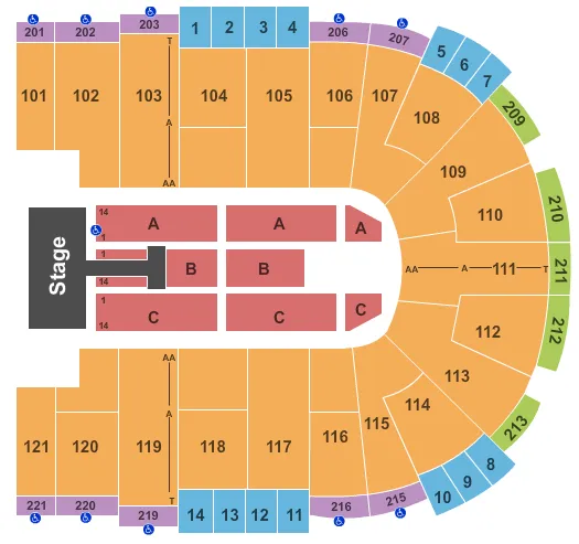 MANA Seating Map Seating Chart