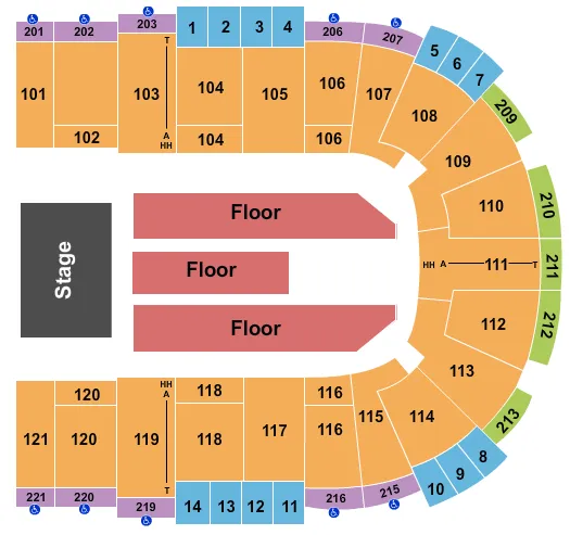 MIGOS Seating Map Seating Chart