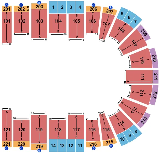 MONSTER JAM Seating Map Seating Chart