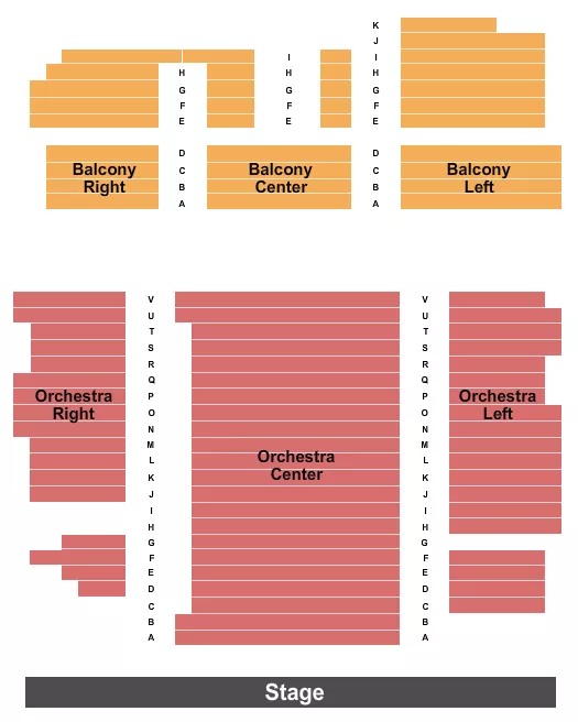 ENDSTAGE RLC Seating Map Seating Chart