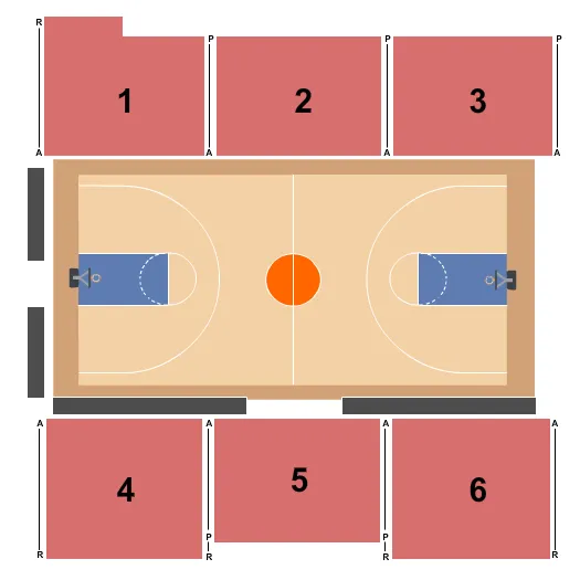 BASKETBALL 2 Seating Map Seating Chart