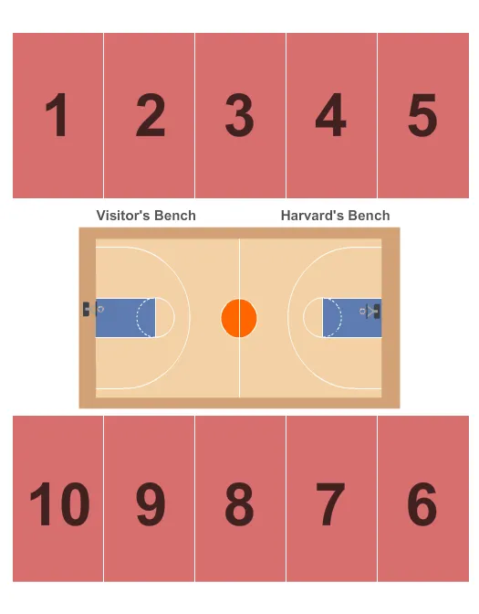 BASKETBALL Seating Map Seating Chart