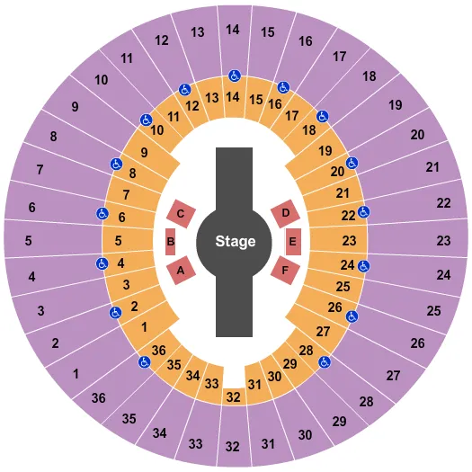 CIRQUE CORTEO Seating Map Seating Chart