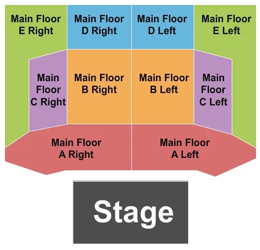 ROBERT IRVINE Seating Map Seating Chart