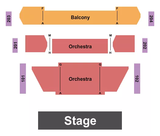 ENDSTAGE Seating Map Seating Chart