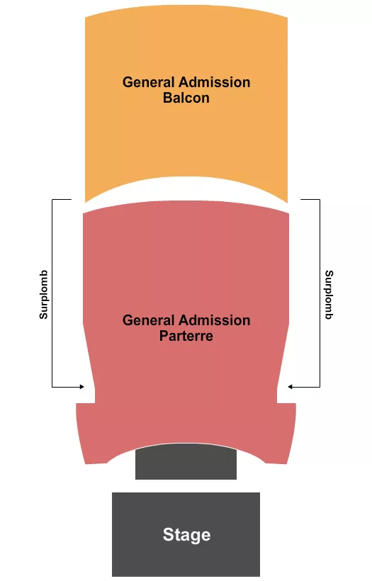 GA PARTERRE GA BALC Seating Map Seating Chart