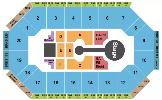 LEES FAMILY FORUM BRANDON LAKE Seating Map Seating Chart