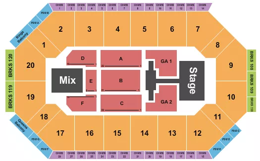 LEES FAMILY FORUM PHIL WICKHAM Seating Map Seating Chart